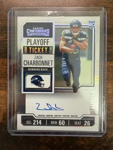 Boleto Contenders Playoff 2023 Zach Charbonnet Auto RC/149 Seahawks - Imagen 1 de 2