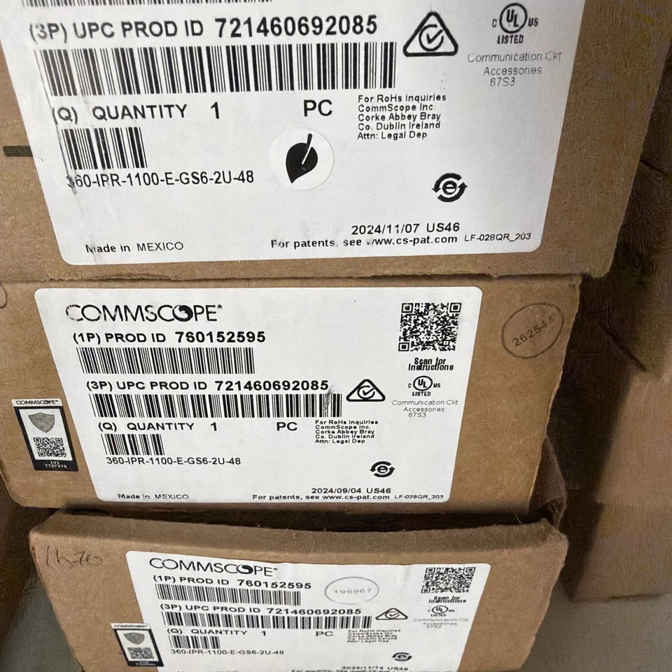 Commscope  SYSTIMAX 360 GigaSpeed CAT6A Patch Panel - 360-IPR-1100-E-GS6-2U-48 - Image 1 of 1