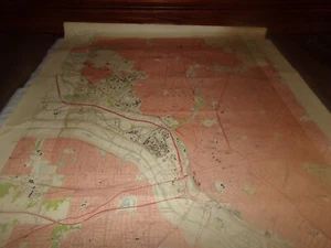 Vintage Dallas Texas Poster map Brook Hollow Country Club Love Field 1958 - Picture 1 of 15
