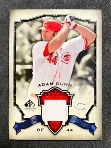 2008 Upper Deck SP Legendary Cuts Adam Dunn Game Used Worn Jersey Relic Card - Picture 1 of 2