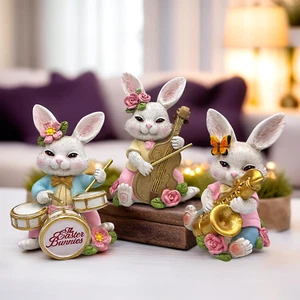 Sweet Easter Decoration for Indoor & Outdoor (Easter Bunny Band Trio Set of Thre - Picture 1 of 12