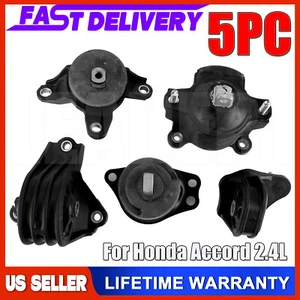5PCS Engine Motor Trans Mount Kit For Honda Accord 2.4L 2013-2017 For Auto Trans - Picture 1 of 11