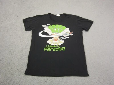 Camisa De Colección Green Day Para Hombre Grande Negra Welcome to Paradise Rock Band Y2K Tour Foto 1 de 4