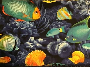 100% cotton fabric Atlantis by Moda Fabric fish, shells, coral - 2 1/2 yds! - Picture 1 of 1