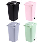 Portable Mini Trash Bin For Desk - Small Table Garbage Can With Lid