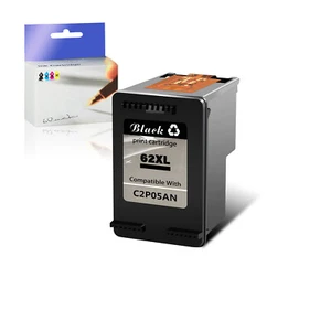1 szt. czarny wkład atramentowy 62XL pasuje do HP Officejet 5740 5744 5745 5746 8040 8045 - Zdjęcie 1 z 6