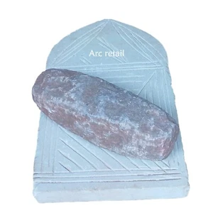 Handgefertigter weißer Granit Stein Mörser & Stößel 14"x8" Sammlerstück Schleifer - Bild 1 von 5