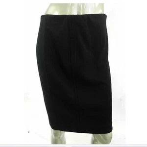 Grace Elements Women Skirt S Black Solid Pencil Above Knee Stretch - Picture 1 of 2