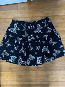 No Boundaries Tiered Mini Skirt Black & White Size XXL (19) - Picture 1 of 4