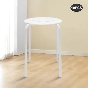 10 x Plastic Stacking Stools for Kids Students Classroom Home Kitchen Garden - Picture 1 of 13
