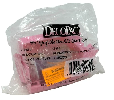 DECOPAC Disney Princess Rapunzel Cake Topper Birthday Pink Castle #17902 NEW - Image 1 of 3