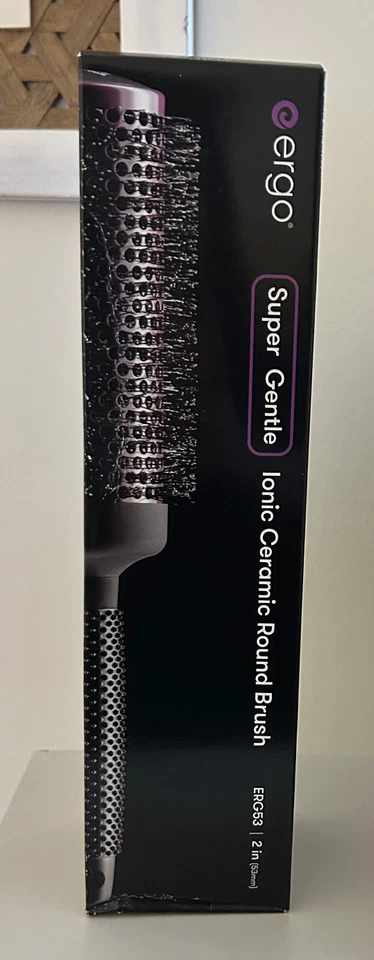 Cepillo redondo de cerámica iónica ERGO ERG53 súper suave 2 pulgadas ~ Nuevo en caja ~ ENVÍO GRATUITO Foto 1 de 1