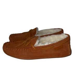 Coach Slipper Wildleder Fleece Lammfell Khaki Mokassin Herren Größe 11 " - Bild 1 von 7