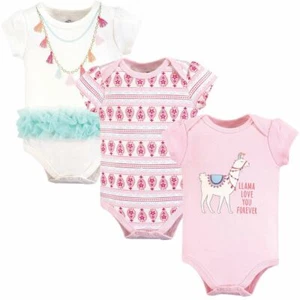 Little Treasure Cotton Bodysuits, 3-Pack, Llama - Picture 1 of 1