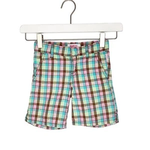 Pantalones Cortos OshKosh B’Gosh Multicolor A Cuadros Frente Plano Niñas Talla 4 - Imagen 1 de 4