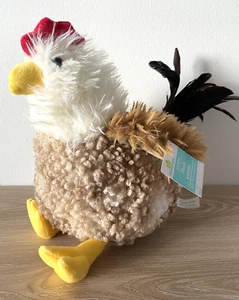 Way To Celebrate Large Chicken Plush Farmhouse Hen Easter Decor Feathers 12” - Picture 1 of 4