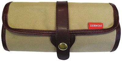 Envoltura para lápices Derwent - Estuche para rollos de viaje de almacenamiento de lona para artistas (vacío)  Foto 1 de 3