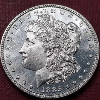 1885 Morgan Dollar $1 High Grade BU DMPL - DEEP MIRROR PROOF-LIKE #82263 - Image 1 of 2