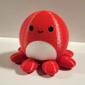 SQUISHMALLOWS VERONICA RED OCTOPUS 3D PRINTED OCTO JOINTED LEGS - UNIQUE DESIGN - Picture 1 of 8