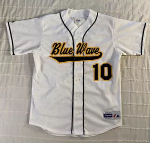 Rare Vintage Orix Blue Wave Jersey Men's Medium 90's Made in USA Japan League - Picture 1 of 12