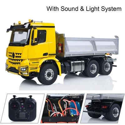 InStock 2 velocidades 6x6 chasis de metal 1/14 RC volquete hidráulico 3348 eje diferencial Foto 1 de 4