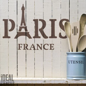 Plantilla Francés Shabby Chic Torre Eiffel París Francia Muebles Pintura - Imagen 1 de 6