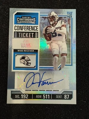 2023 Contenders Rookie Conference Ticket Auto Josh Vann /75 Panthers - Image 1 of 3