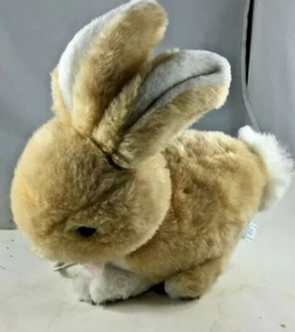 Plush Soft Pale Yellow Bunny Approx. 11 In. Nose to Tail New - Picture 1 of 6