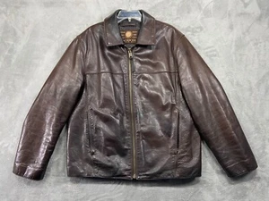 Marc New York First Class Lederjacke Herren Large Braun Punk Edgy Bikercore - Bild 1 von 22