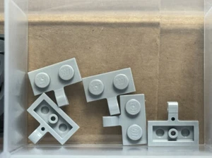 LEGO Parts - Placa Gris Azulado Claro 1 x 2 con Clip en Lateral - No 11476 - QTY 5 - Imagen 1 de 1