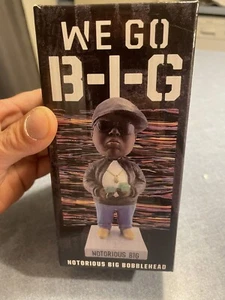 2019 SGA Notorious B-I-G Biggie Smalls Bobblehead Brooklyn Nets Rapper Music  - Picture 1 of 5