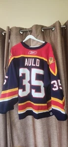 Florida Panthers Alex Auld #35 2006-07 Blue set 1 Reebok w/ LOA Mei Gray # D0408 - Picture 1 of 10