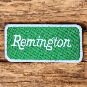REMINGTON AMERICAN FIREARMS MILITARY WEAPONS TACTICAL GREEN IRON ON GUN PATCH - Picture 1 of 4