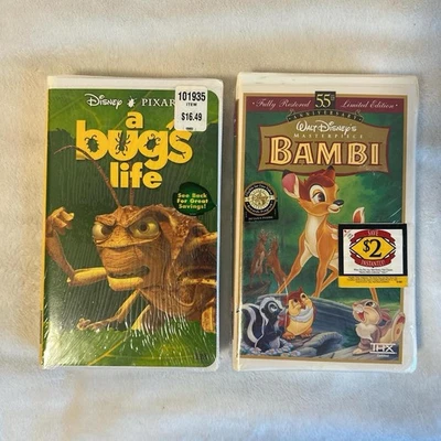 A Bugs Life And Bambie Sealed VHS - Image 1 of 4