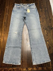 Levi's Premium Wedgie Bootcut Jeans, Women’s 28x30, Distressed, High Rise, NWT - Picture 1 of 17