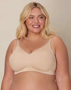 Playtex 18 Hour Seamless Wirefree Bra Back Side Smoothing TruSUPPORT Cool Dri - Picture 1 of 16