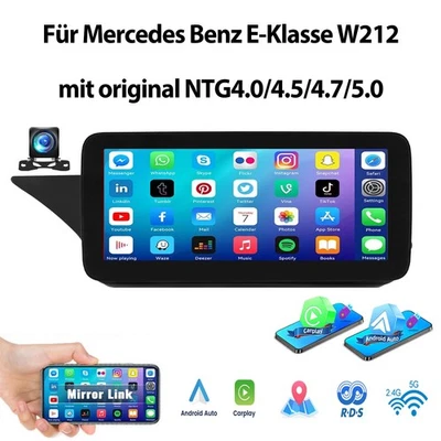 NTG4.0 Android Auto Autoradio Für Mercedes Benz E-Klasse W212 2010-2013 GPS Navi - Bild 1 von 4