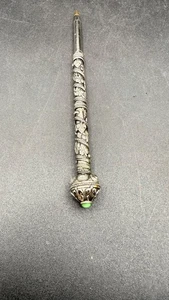 Vintage Silver Green Jade  ornate  Ball Pen - Picture 1 of 6