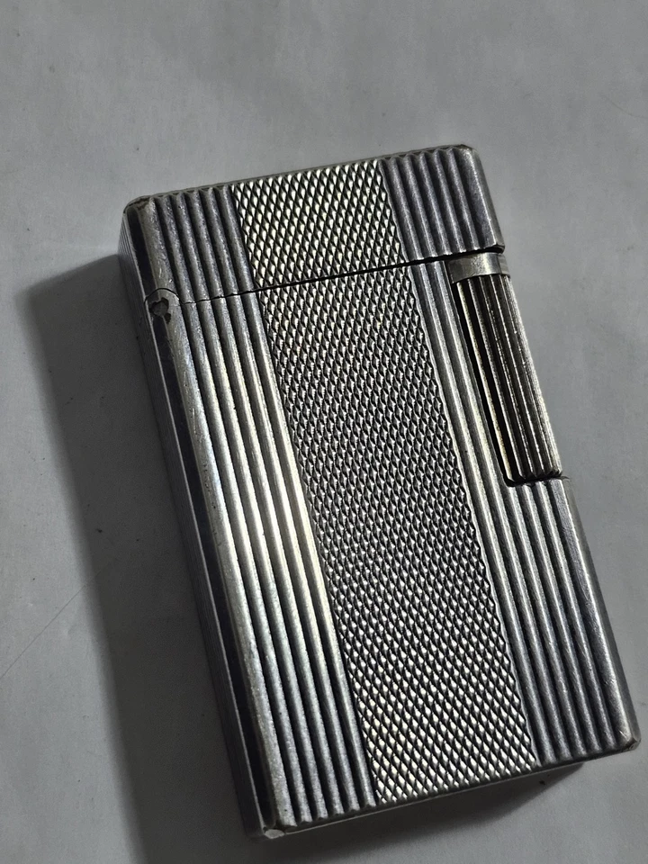 Magnifique Vintage Briquet St Dupont argent À Rechargé ! - Imagen 1 de 4