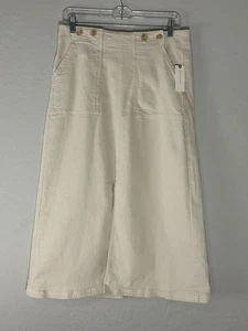 The Kit Gonna Midi Denim di Pilcro Midi Tan Khaki Donna 8 Boho Academia - Foto 1 di 13