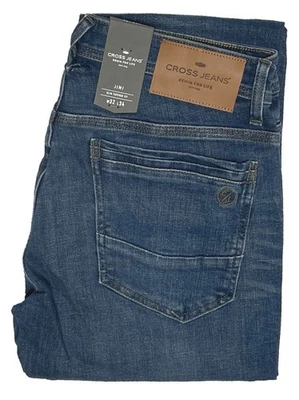 Cross Jeans Jimi Stretch Jeans Hose Dirty Blue Slim Tapered Fit F163-039 1.Wahl - Bild 1 von 4