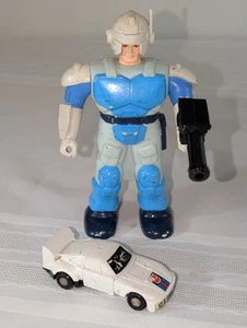 1988 Transformers Pretenders Jazz w/ Gun Helmet & Robot - Picture 1 of 5