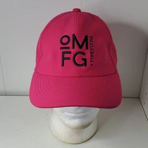 OMFG Oh My Fun Game Pickleball Logo Pink Strapback Hat Baseball Cap Adult Hat - Picture 1 of 8
