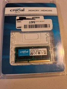 Crucial 16GB DDR3L 1600MHz PC3L-12800 204-Pin SODIMM Memory Ram CT204864BF160B - Picture 1 of 1