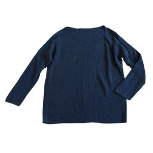 Tommy Bahama Pickford Navy Blue Pullover Sweater Ribbed Boat Neck Size Large - Picture 1 of 11