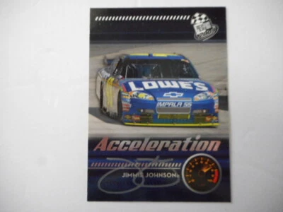 Jimmie Johnson signed 2009 PP 48 ACCELERATION Silver Variation Nascar Card W/COA - Image 1 of 2