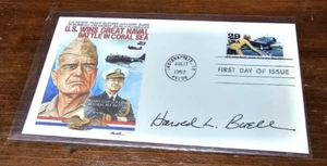 Harold Buell signiert FDC USN Schlacht im Korallenmeer WWII - Bild 1 von 3