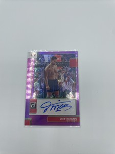 2023 DONRUSS UFC OLEG TAKTAROV PURPLE FOIL AUTO
