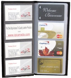 Business Card/ Credit Card Organizer Holder Black- #9712 - Picture 1 of 2