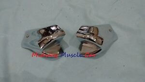 66 67 Pontiac GTO Chevy Chevelle Olds 442  convertible header chrome end caps